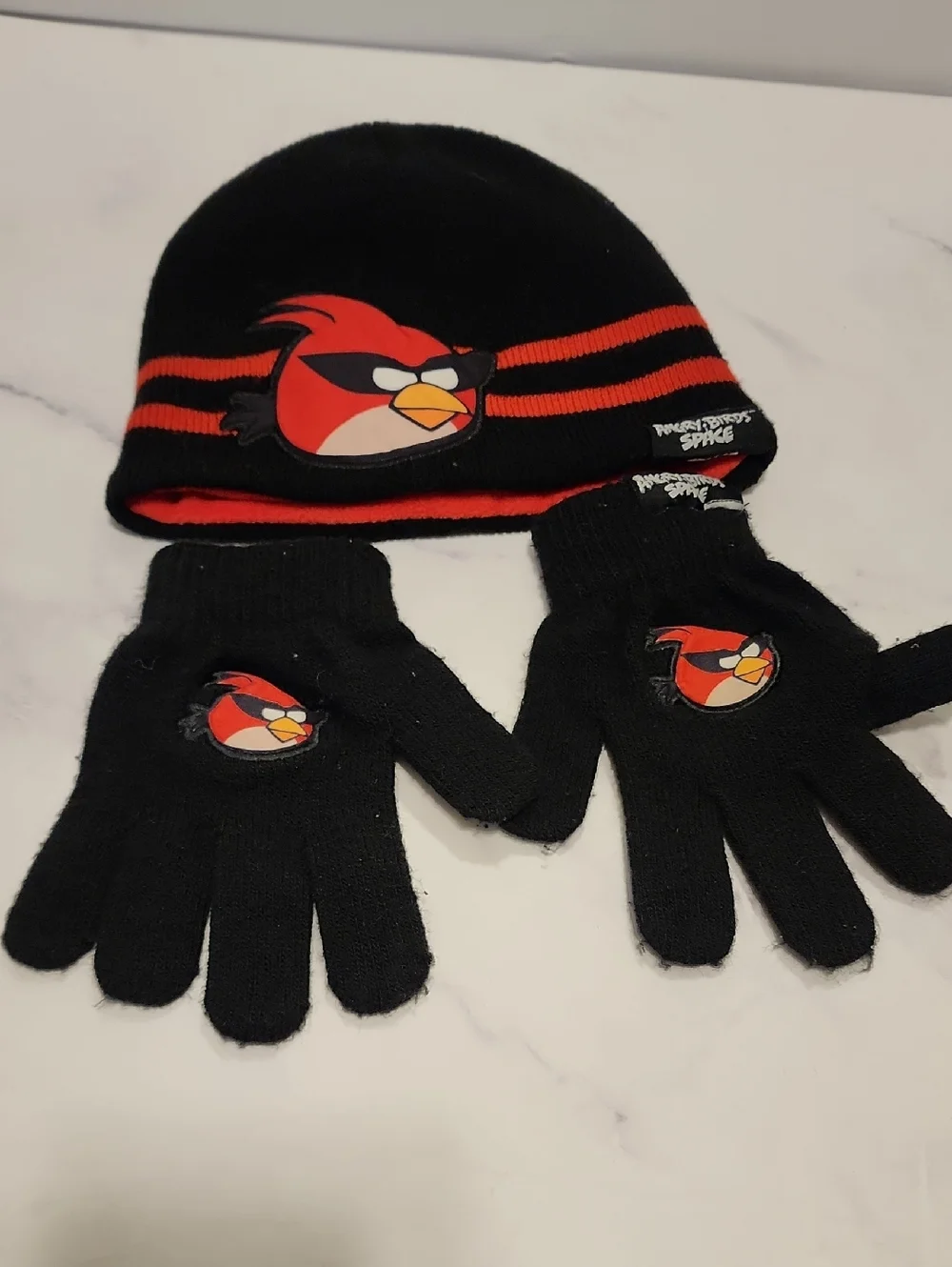 Angry Birds Space Black Winter Hat & Glows